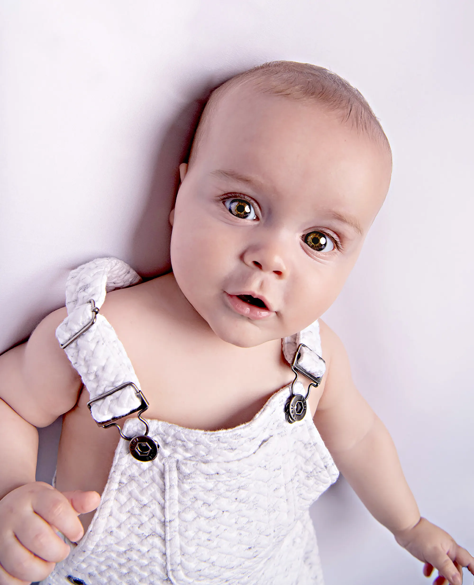 Baby girl's first birthday cake smash at Sky Portraits Studio, Sydney - cake smash photography