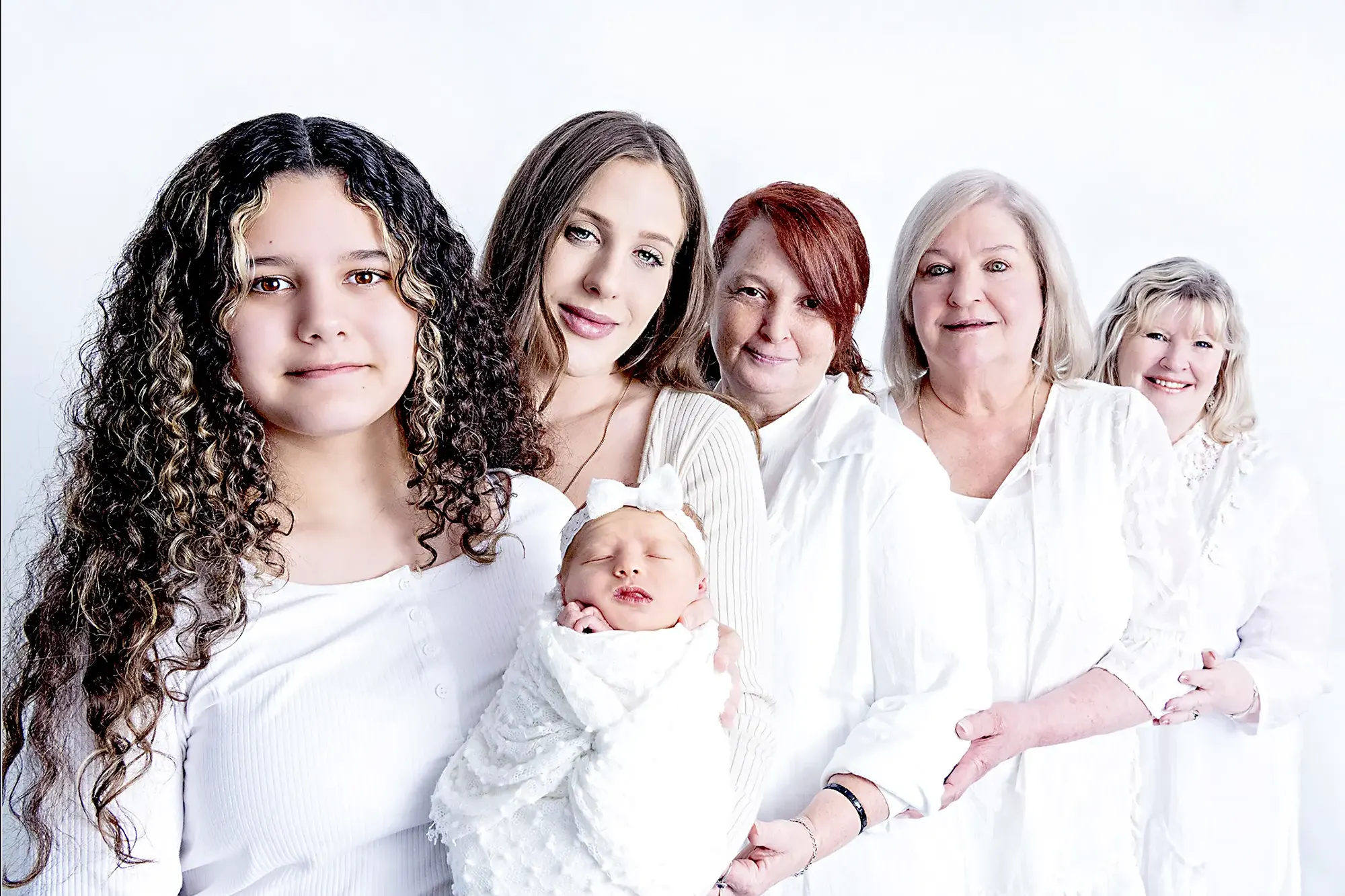 Large family gathering in North Shore studio, Sydney - group family photography