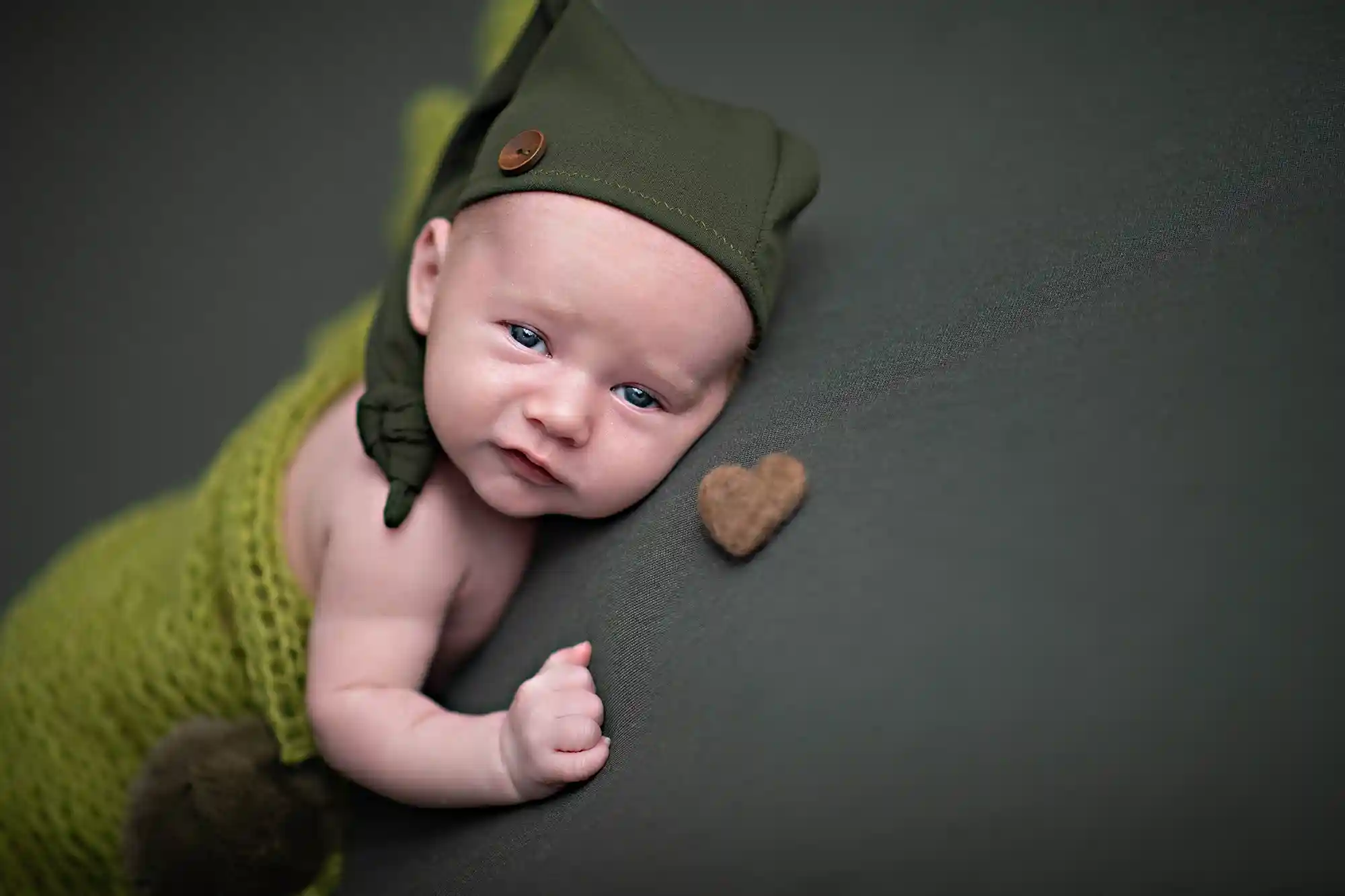 Tiny newborn sleeping at Sky Portraits in St Leonards, Sydney - newborn photographer