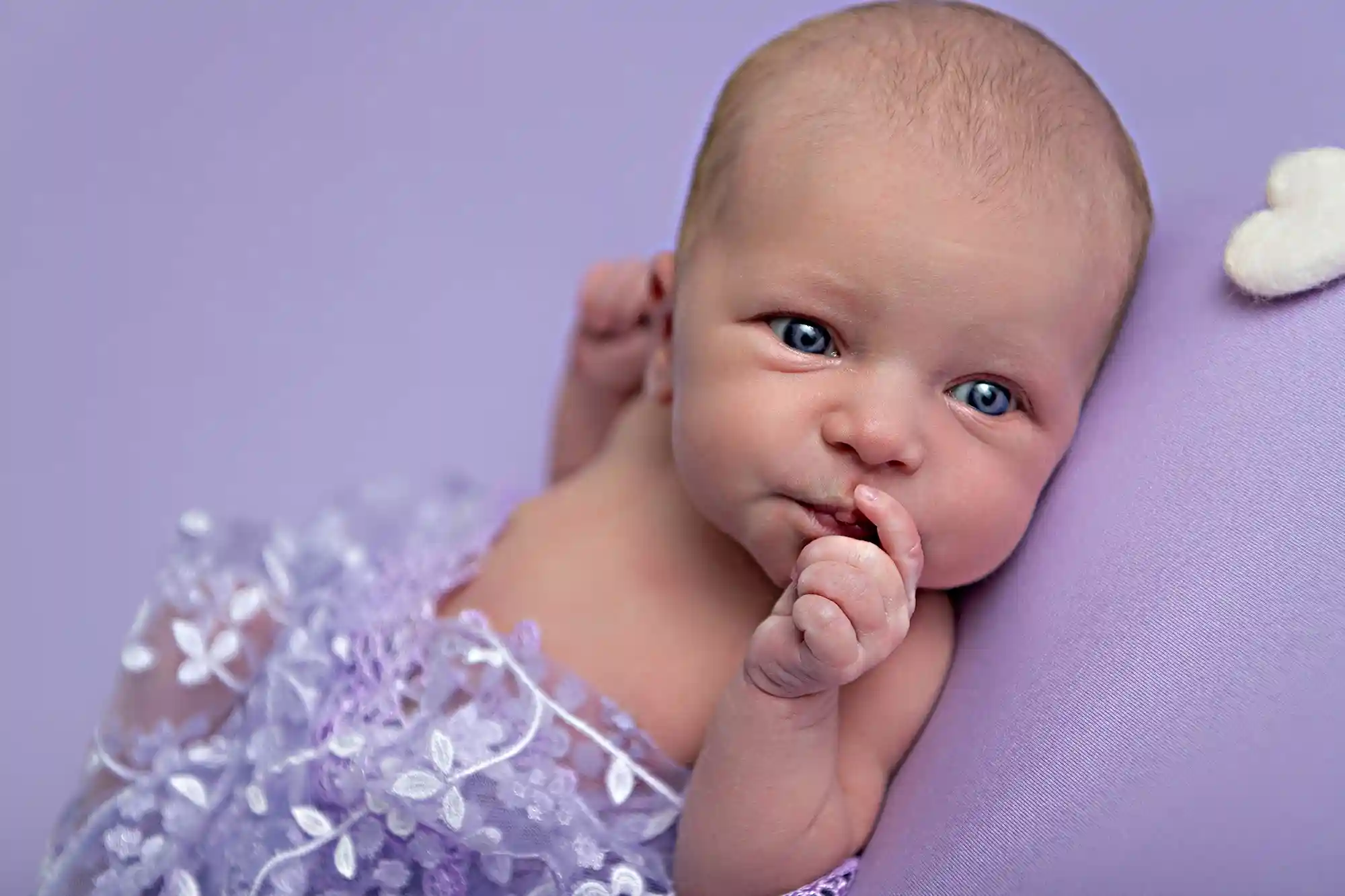 Tiny newborn sleeping at Sky Portraits in St Leonards, Sydney - newborn photographer