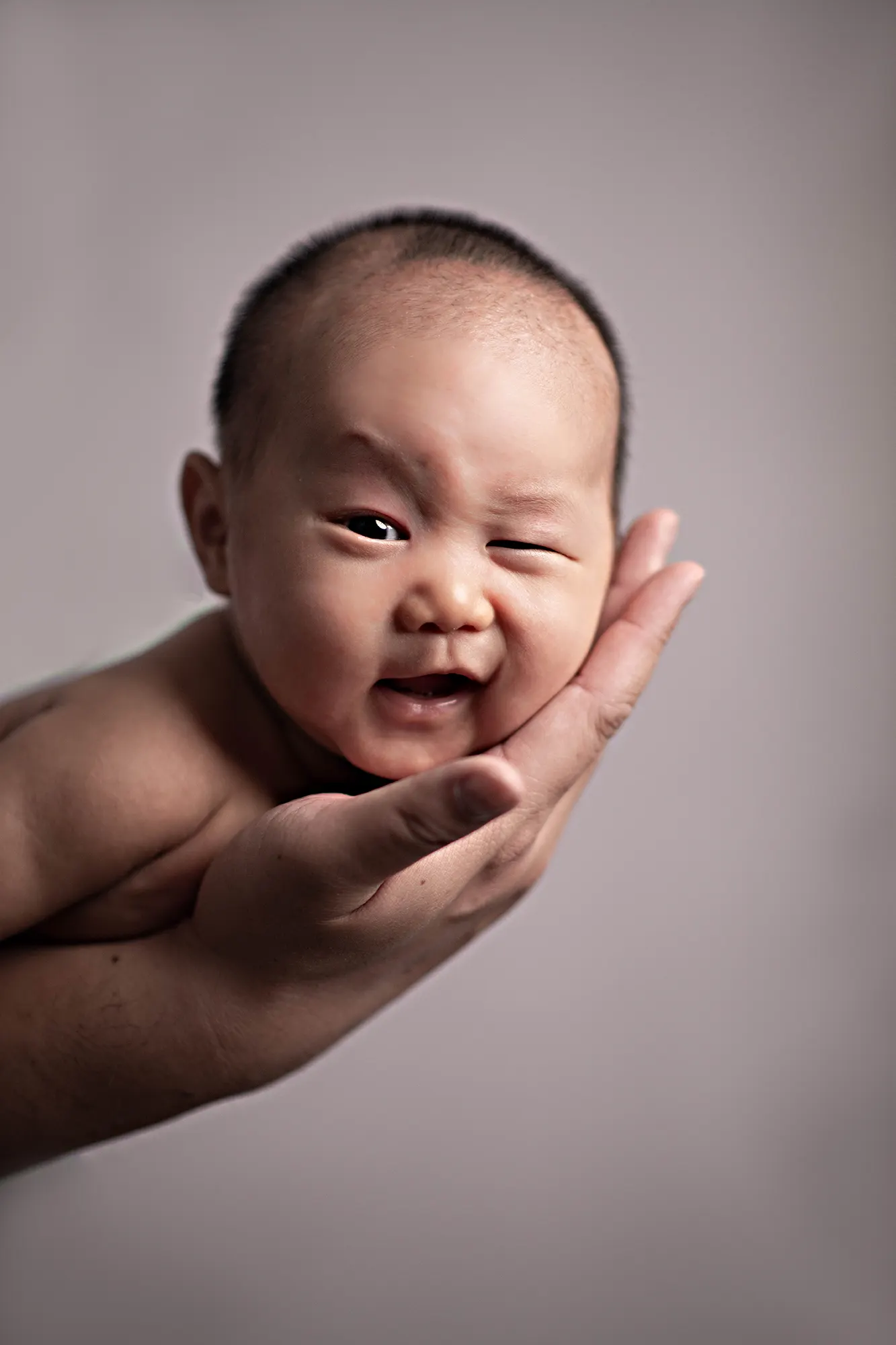 Newborn and pet portrait at Sky Portraits Studio, Sydney - unique newborn photography